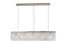 ZOS9087 Zosma Small Linear Pendant 5 Light in a Polished Chrome Finish and Clear Crystal