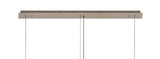 ZOS9087 Zosma Small Linear Pendant 5 Light in a Polished Chrome Finish and Clear Crystal