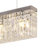 ZOS9087 Zosma Small Linear Pendant 5 Light in a Polished Chrome Finish and Clear Crystal